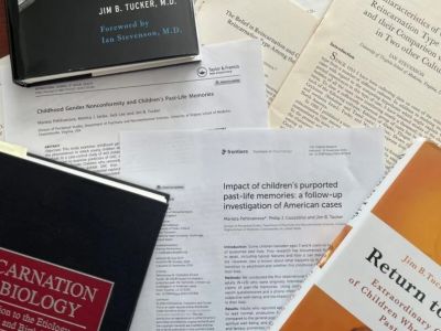 scattered and open books